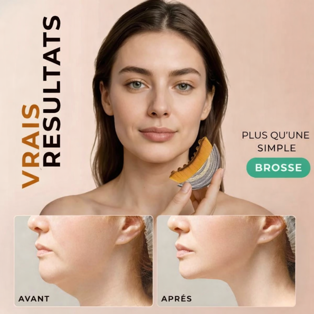 Brosse de drainage lymphatique pour le visage – Peau plus ferme et fraîche ✨